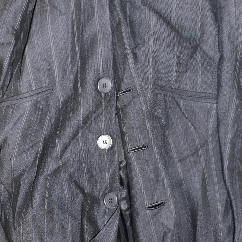 LOFT Charcoal Pinstripe Jacket